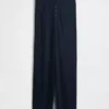 Pantaloni da pigiama a gamba larga con mini coste