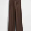 Pantaloni da pigiama a gamba larga con mini coste
