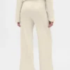 Pantaloni da pigiama a gamba larga in tessuto a nido d’ape