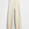 Pantaloni da pigiama a gamba larga in tessuto a nido d’ape