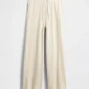Pantaloni da pigiama a gamba larga in tessuto a nido d’ape