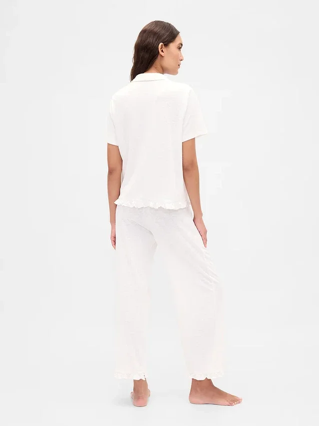 Pantaloni da pigiama con volant