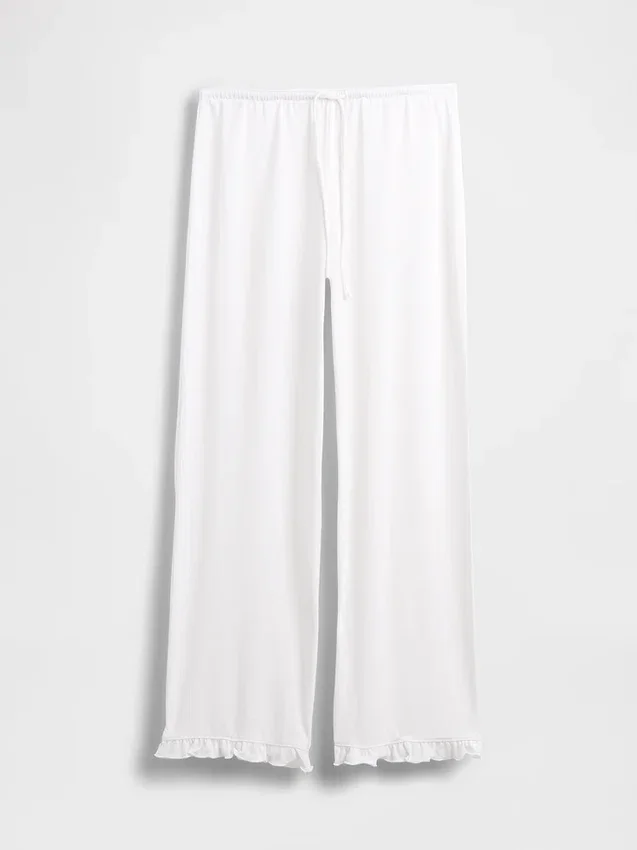 Pantaloni da pigiama con volant