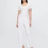 Pantaloni da pigiama corti a punto traforato