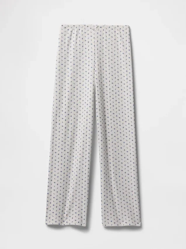 Pantaloni da pigiama corti a punto traforato