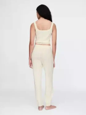 Pantaloni da pigiama in cotone a nido d’ape CashSoft
