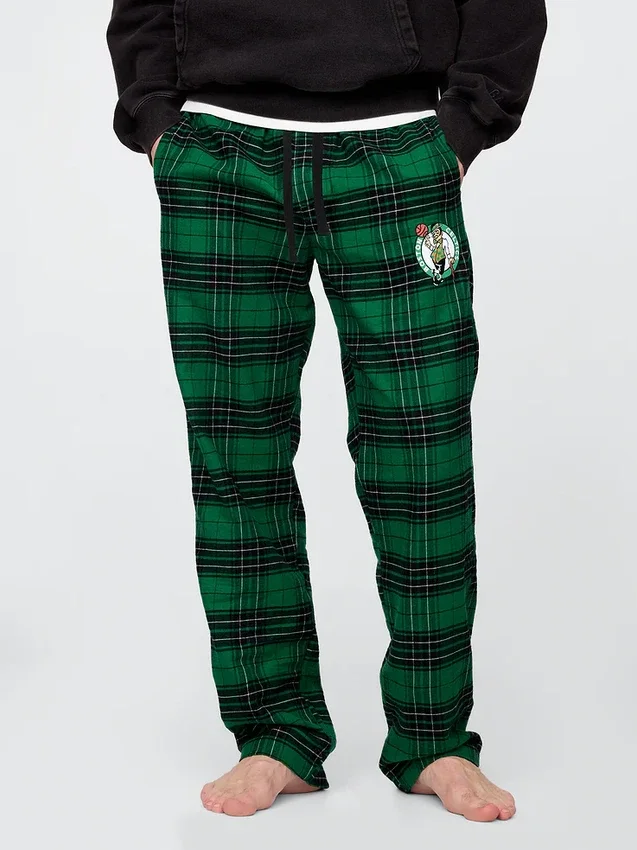 Pantaloni da pigiama in flanella dei Boston Celtics (NBA)