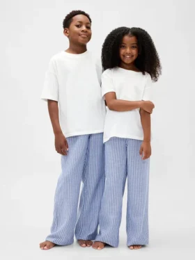 Pantaloni da pigiama in flanella riciclata per bambini