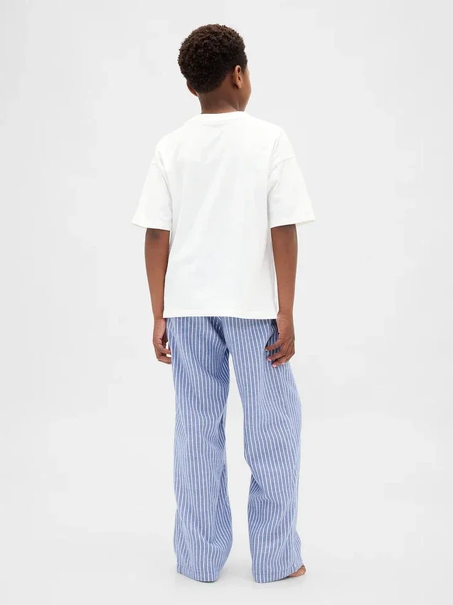 Pantaloni da pigiama in flanella riciclata per bambini