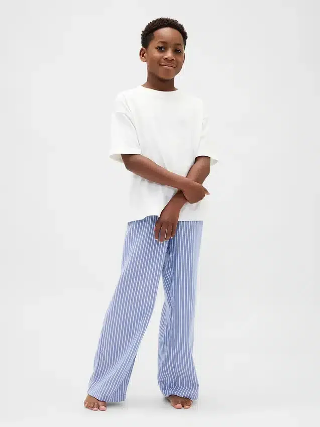 Pantaloni da pigiama in flanella riciclata per bambini