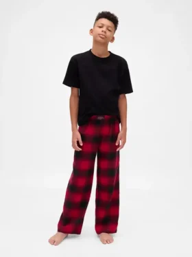 Pantaloni da pigiama in flanella riciclata per bambini Stranger Things