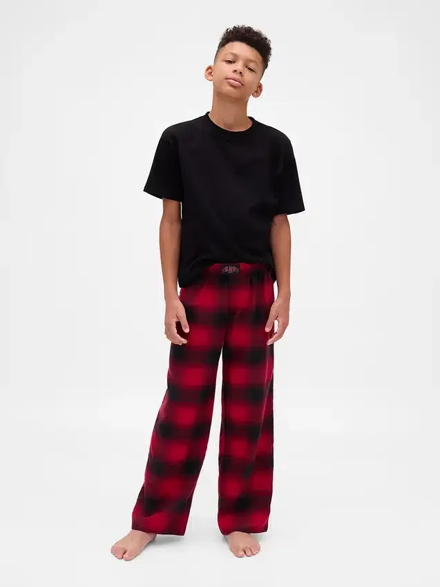 Pantaloni da pigiama in flanella riciclata per bambini Stranger Things