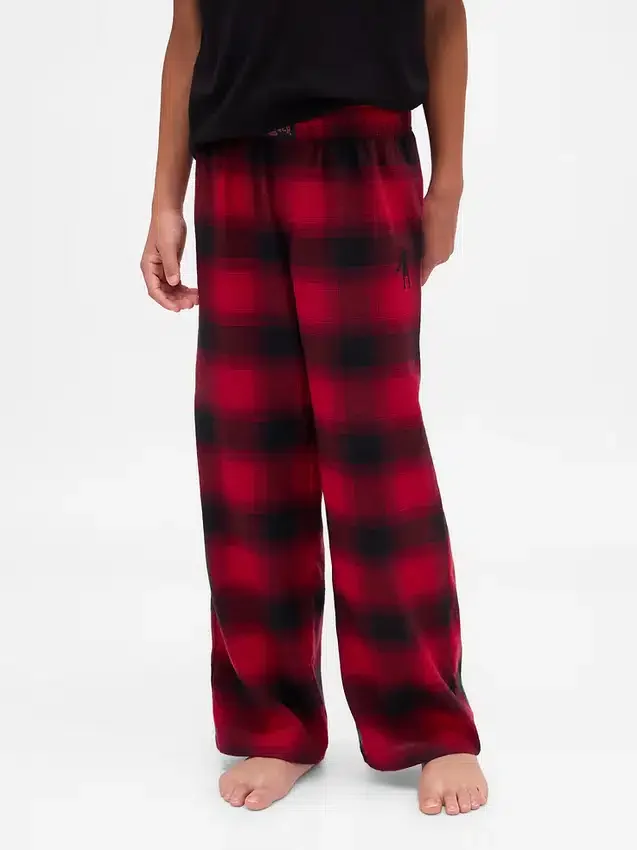 Pantaloni da pigiama in flanella riciclata per bambini Stranger Things