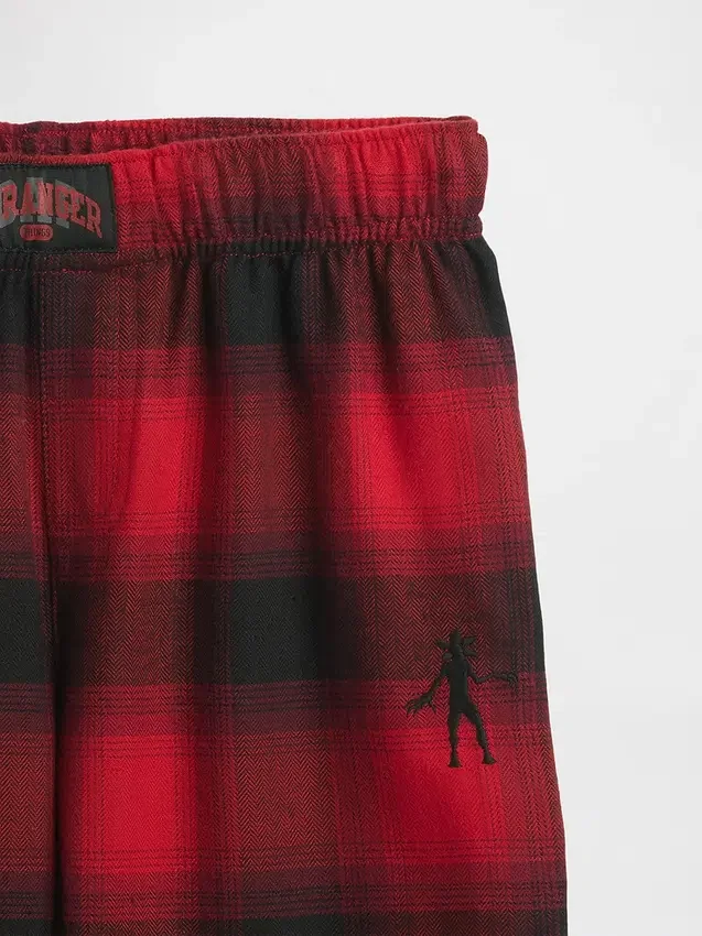 Pantaloni da pigiama in flanella riciclata per bambini Stranger Things