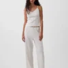 Pantaloni da pigiama in maglia pointelle