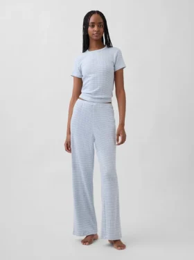 Pantaloni da pigiama in maglia pointelle