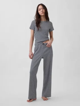 Pantaloni da pigiama in maglia pointelle