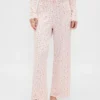 Pantaloni da pigiama in maglia pointelle