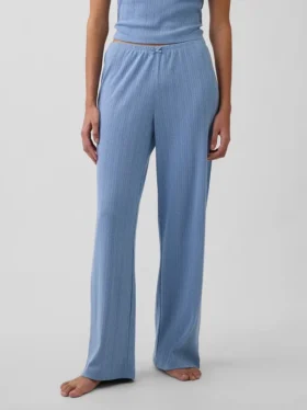 Pantaloni da pigiama in maglia pointelle