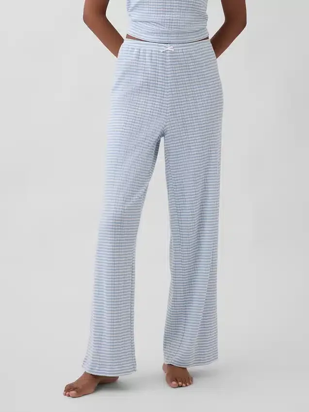 Pantaloni da pigiama in maglia pointelle