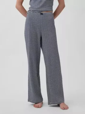 Pantaloni da pigiama in maglia pointelle