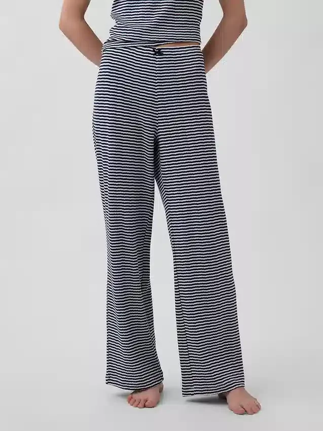 Pantaloni da pigiama in maglia pointelle