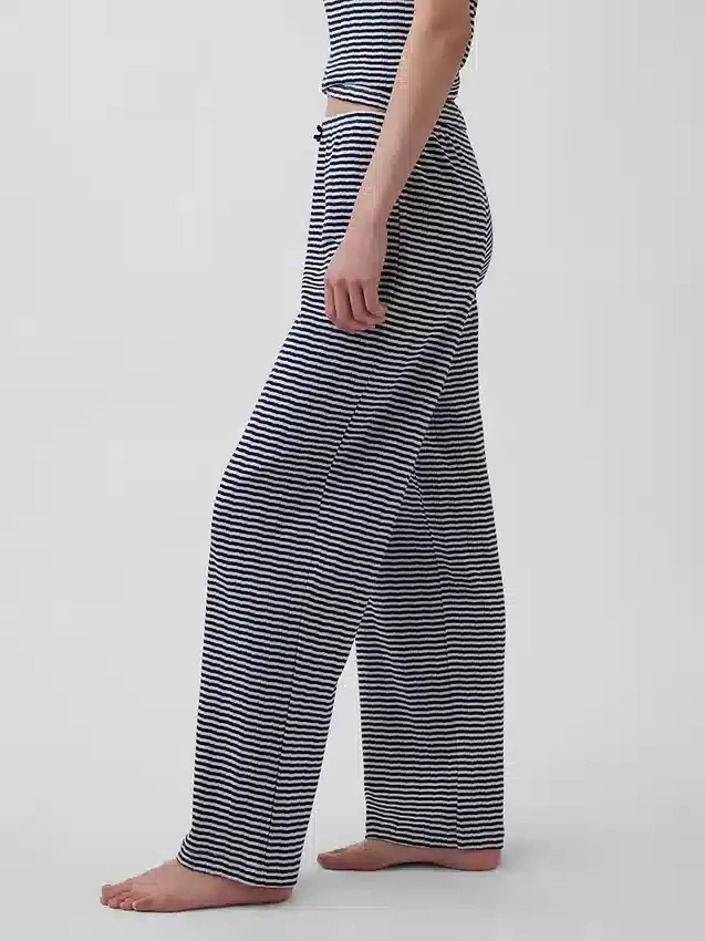 Pantaloni da pigiama in maglia pointelle