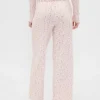 Pantaloni da pigiama in maglia pointelle