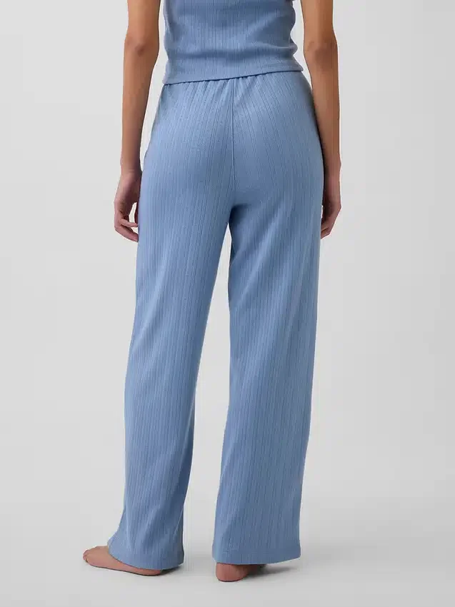 Pantaloni da pigiama in maglia pointelle