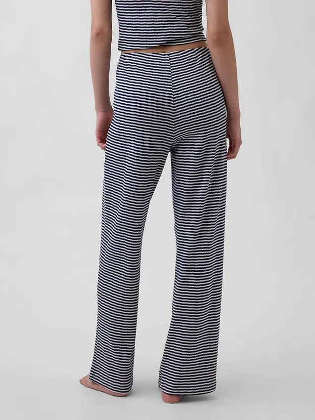 Pantaloni da pigiama in maglia pointelle