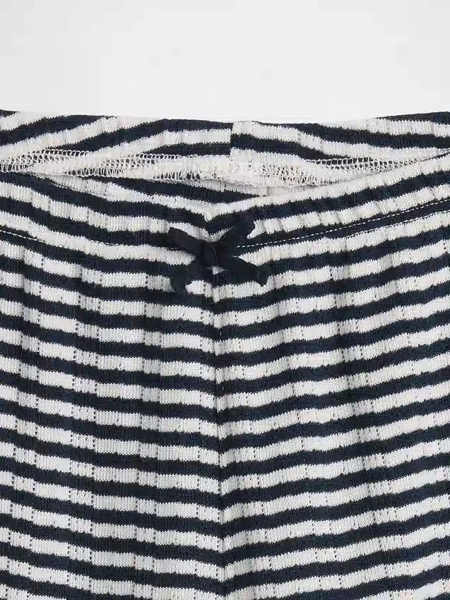 Pantaloni da pigiama in maglia pointelle