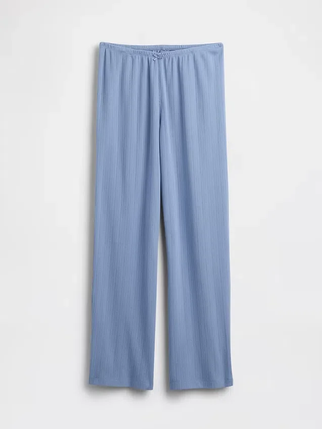Pantaloni da pigiama in maglia pointelle