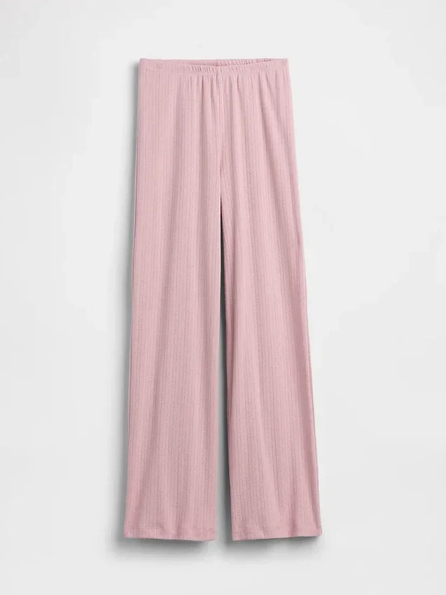 Pantaloni da pigiama in maglia pointelle