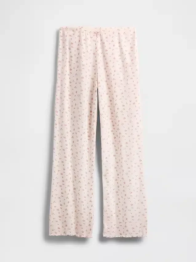 Pantaloni da pigiama in maglia pointelle