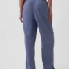 Pantaloni da pigiama in misto lino con orlo in pizzo