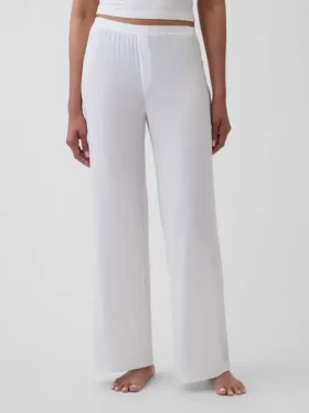 Pantaloni da pigiama in modal a costine morbidissimi