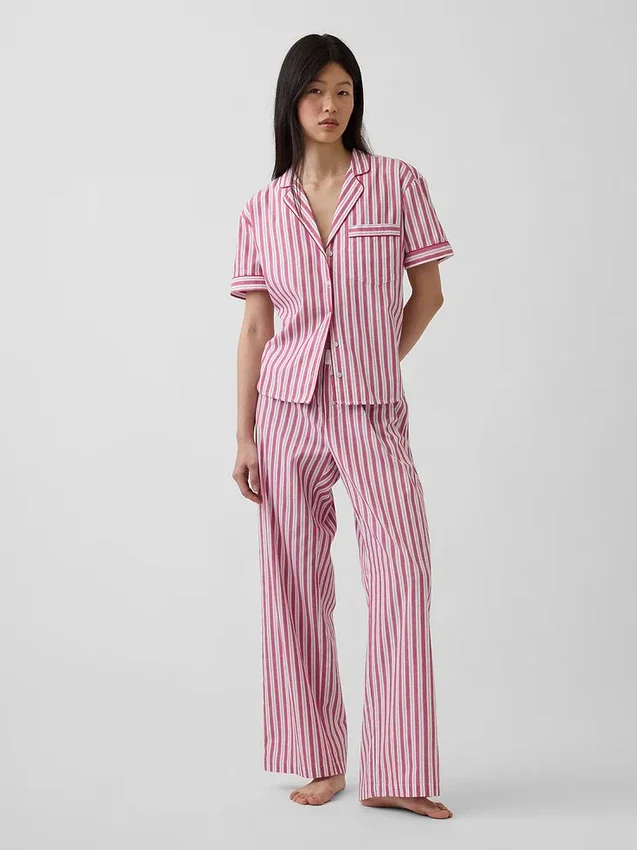 Pantaloni da pigiama in popeline