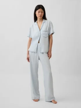 Pantaloni da pigiama in popeline
