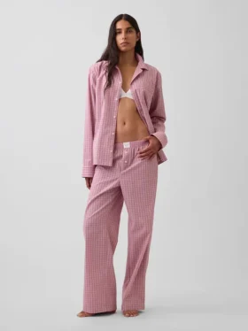 Pantaloni da pigiama in popeline