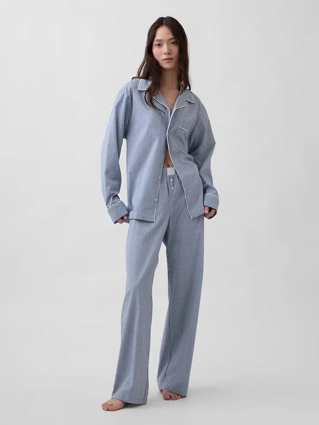 Pantaloni da pigiama in popeline