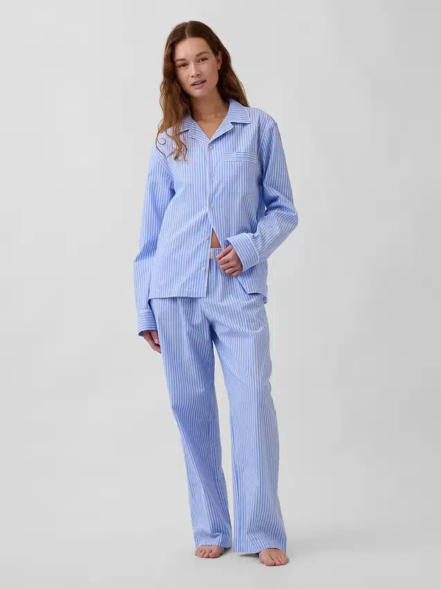 Pantaloni da pigiama in popeline