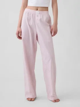 Pantaloni da pigiama in popeline