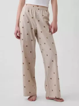Pantaloni da pigiama in popeline