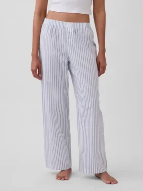 Pantaloni da pigiama in popeline