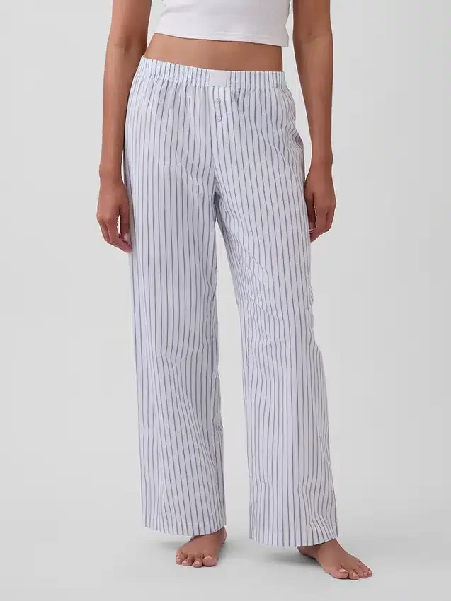 Pantaloni da pigiama in popeline