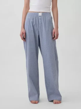 Pantaloni da pigiama in popeline