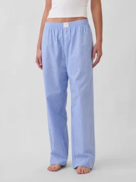 Pantaloni da pigiama in popeline