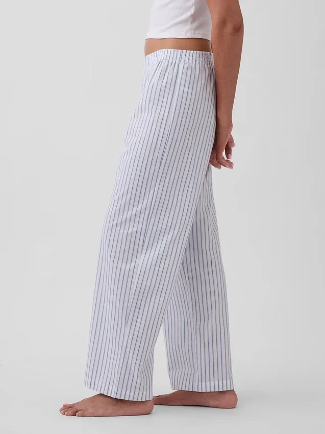 Pantaloni da pigiama in popeline