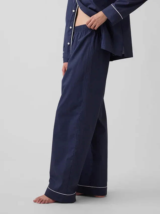 Pantaloni da pigiama in popeline