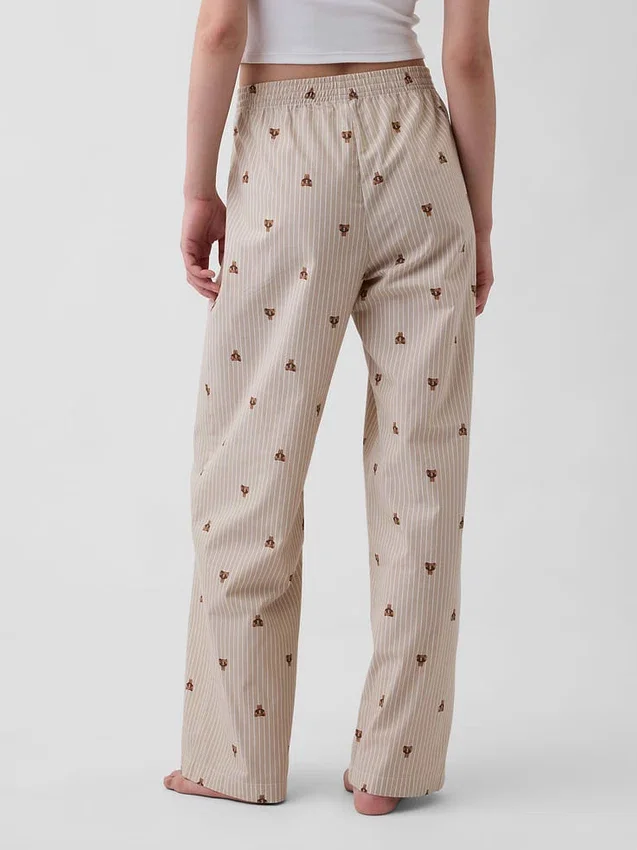 Pantaloni da pigiama in popeline